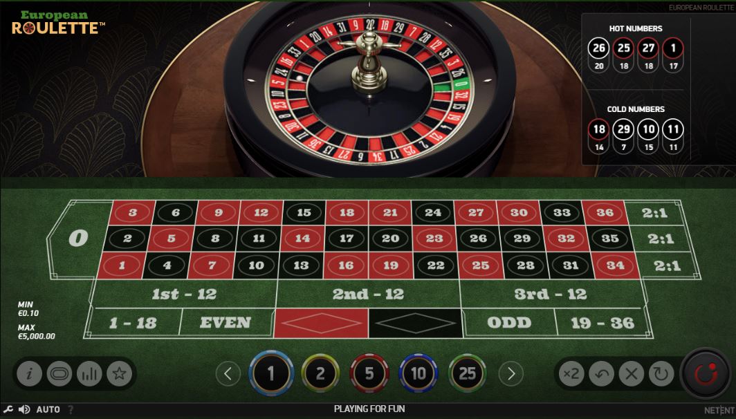 europ. Roulette kostenlos testen