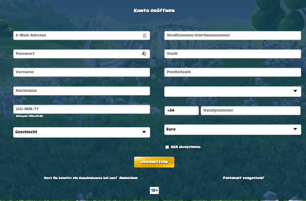 Duelz Registrierung