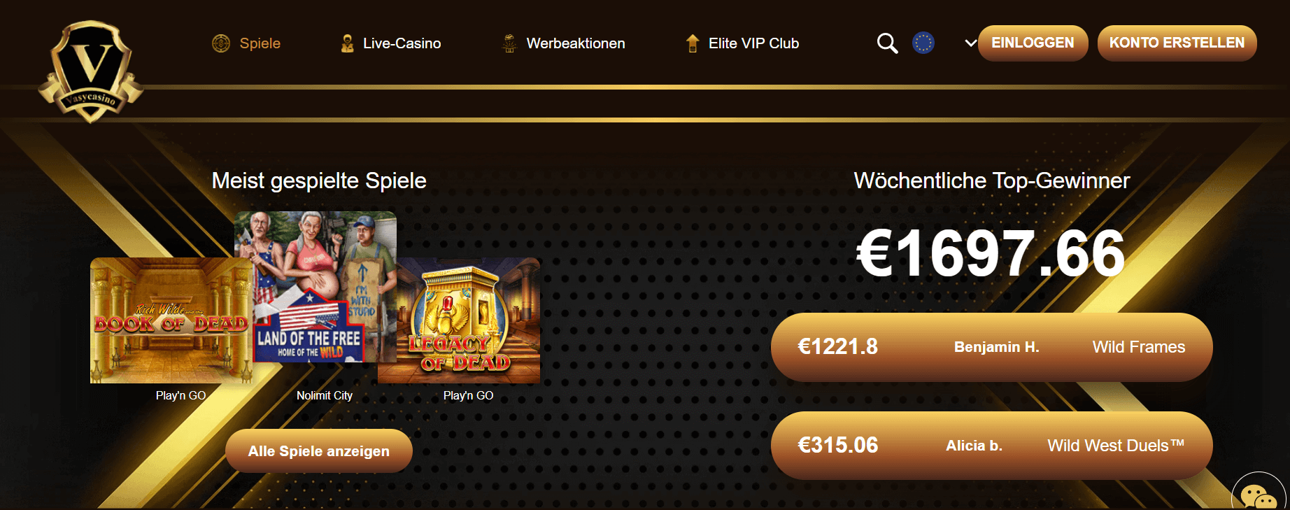 Vasy Casino Benutzerfreundliche Gestaltung