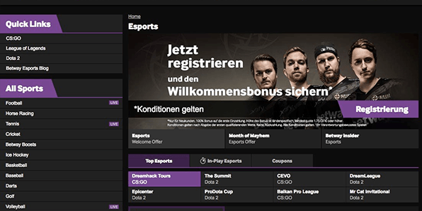 Betway Esport Erfahrungen