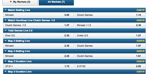 William Hill Esport Livewetten
