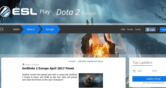 ESL Dota 2 News