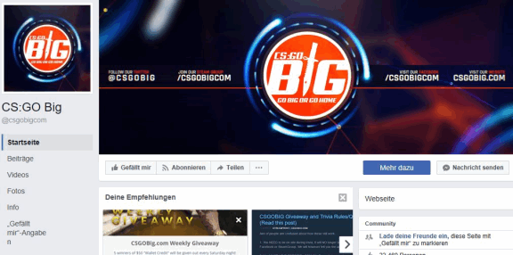 Clan Facebook-Seite BIG