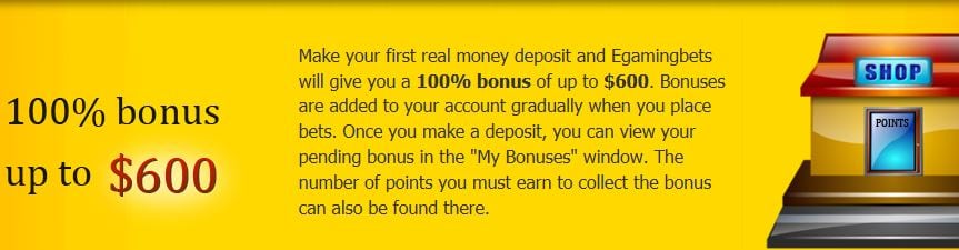 Neukundenbonus 600 USD EGB.com