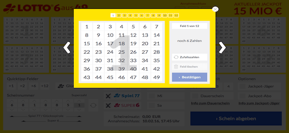Tippabgabe Lotto24.de