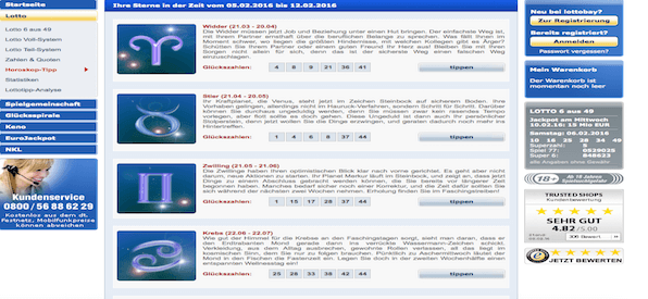 Horoskop-Tipps Lottobay