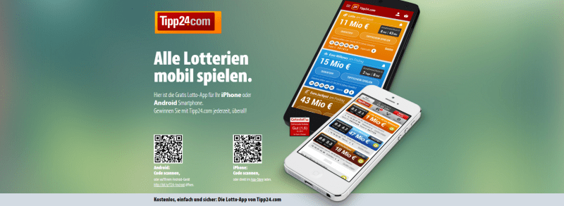 Die Lotto-App von Tipp24