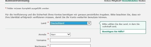 bet365 Poker Anmeldeformular