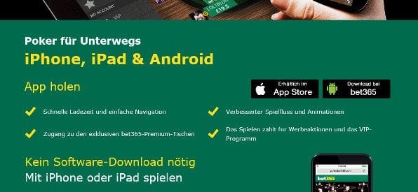 bet365 Poker Mobile Apps