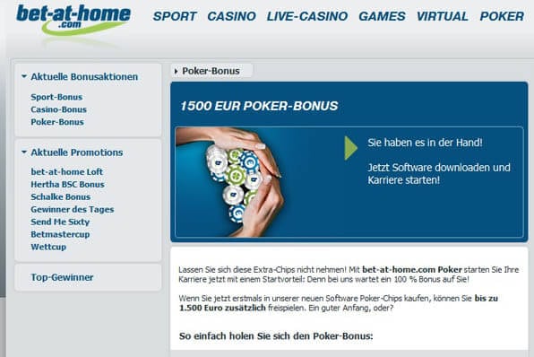 Bonusangebot bei bet-at-home