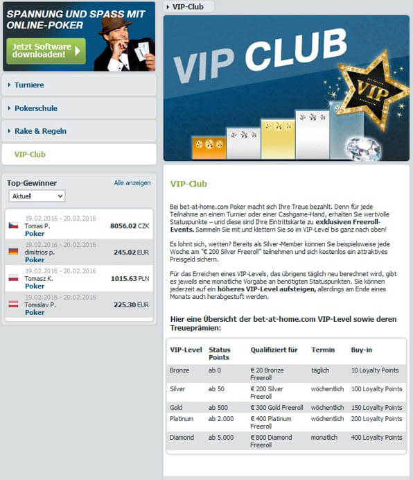 VIP Club bei bet-at-home