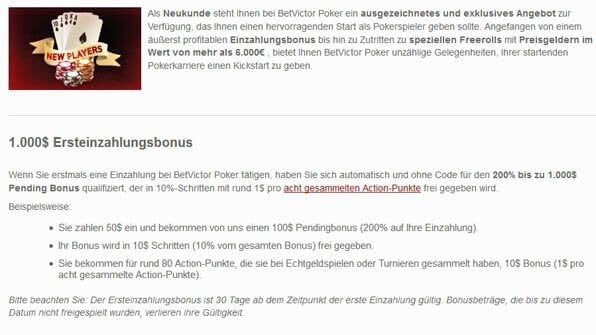 1.000 US-Dollar BetVictor Willkommensbonus für neue Spieler