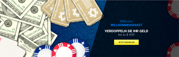 Der Einzahlungsbonus von 888 Poker