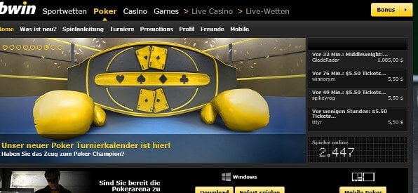 Pokern bei bwin auf poker.bwin.com
