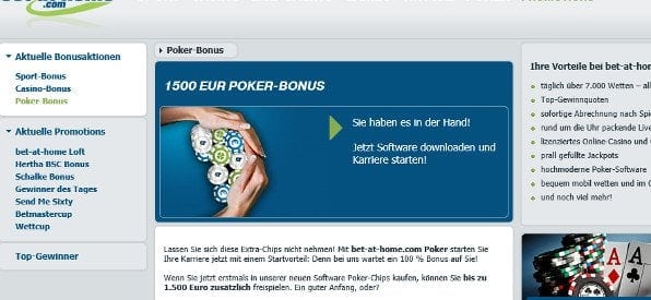 Willkommensbonus auf bet-at-home