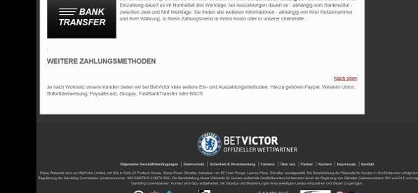 PayPal bei BetVictor Poker