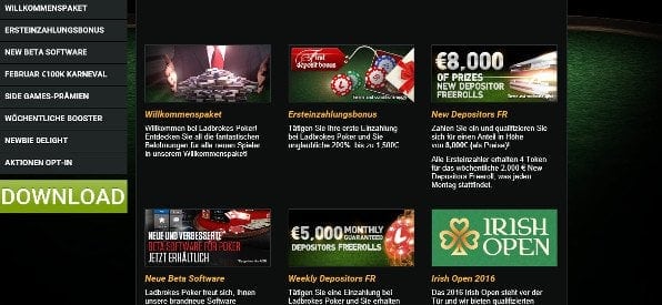 poker-Zusatzangebote auf ladbrokes.com