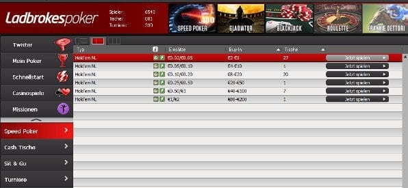 Ladbrokes Poker Software für Windows