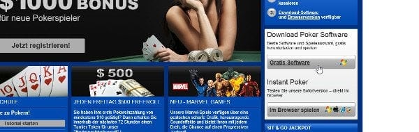 Software-Download auf mybet.com