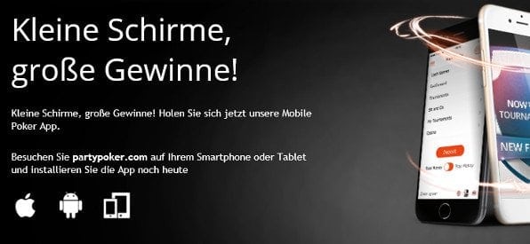 App-Angebot von Party Poker