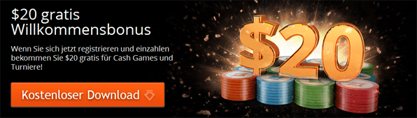 Willkommensbonus bei PartyPoker