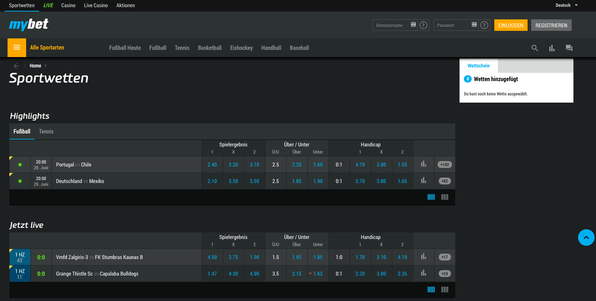 mybet startseite
