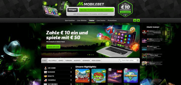 Mobile Casino Zusatzangebot
