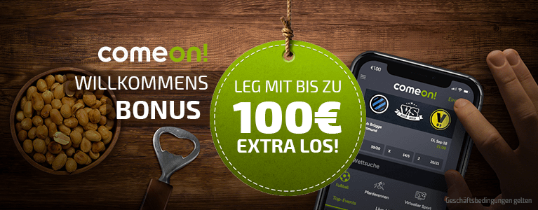 Neukunden können zwischen einem 100% bis zu 100€ oder 400% bis zu 40€ Willkommensbonus wählen