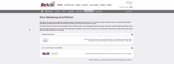 Die Auszahlung bei betclic: Sicher und unkompliziert
