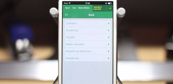 Auszahlungen und weitere Banking Funktionen sind auch mobil verfügbar