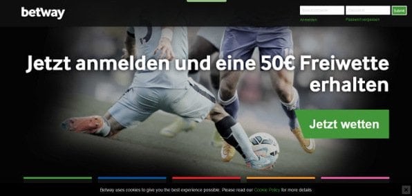 Gut strukturierte Startseite navigiert Sie schnell zur gewünschten Wette