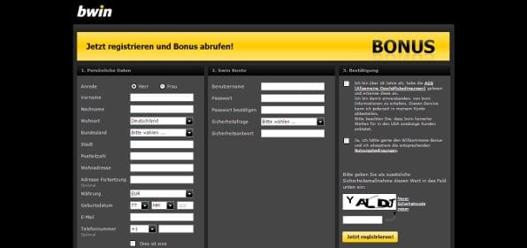 Bwin Registrieren Bwin Registrieren
