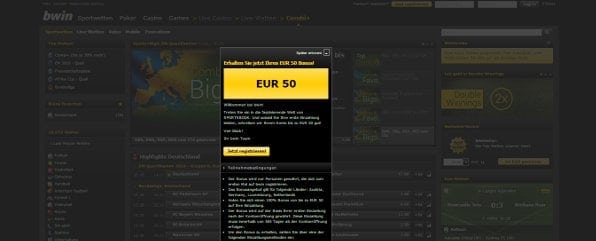Neukunden erhalten einen 100% bis 50€ Bonus auf die erste Einzahlung