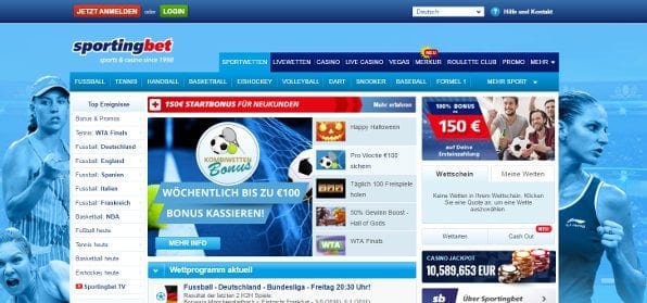 interessant gestaltete Startseite mit eigenwilliger Aufteilung