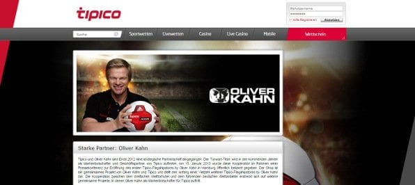 Oliver Kahn - Werbepartner von tipico