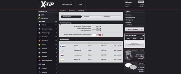 Die Auszahlung bei XTiP per Banküberweisung oder Skrill
