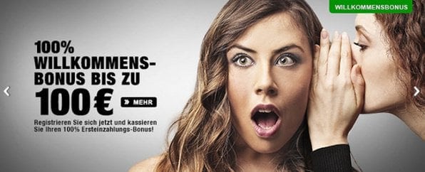 Neue Kunden erhalten bei Cashpoint einen 100%igen Bonus von bis zu 100€
