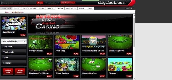 Das digibet-Casino bietet eine ordentliche Auswahl an spielen, jedoch keinen Treuebonus