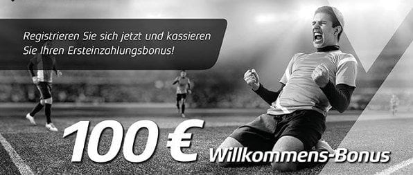 Neue Kunden erhalten einen 100%igen Matchbonus von bis zu 100 Euro