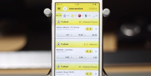benutzerfreundliche App für alle gängigen Systeme zum unkomplizierten Wetten von Unterwegs.