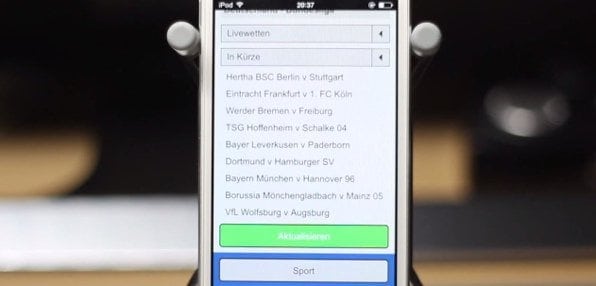 Auch mobil sind Livewetten bei Sportingbet möglich