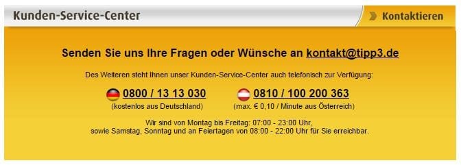 Der kostenlose Telefon-Support antwortet kompetent und freundlich