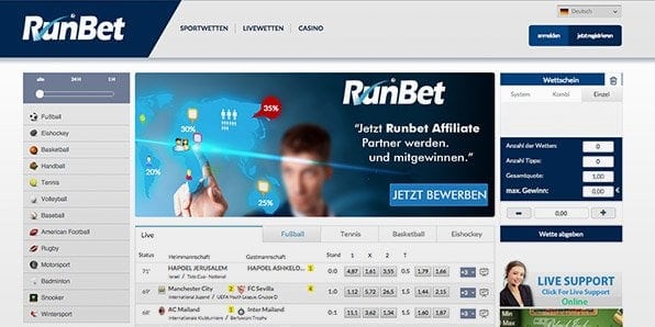 Screenshots_Runbet_startseite