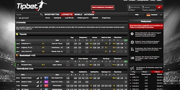 Tipbet Livewetten Center