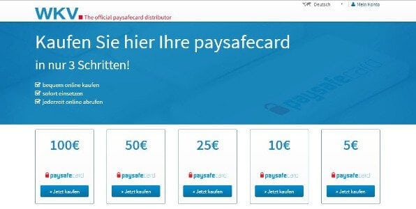Paysafecard Kaufen Online