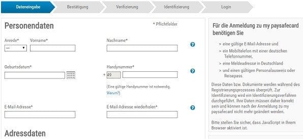Paysafecard Ohne Registrierung Paysafecard Ohne Registrierung
