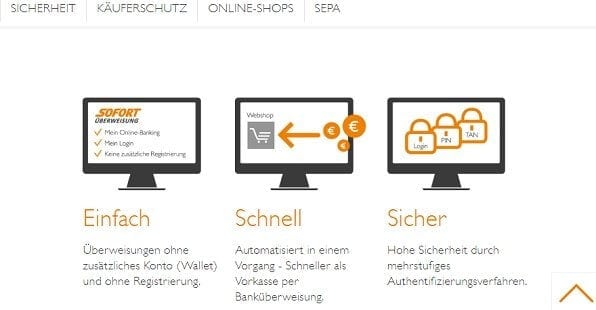 Vergleichbare Anbieter wie Sofortüberweisung gibt es kaum 