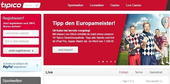 Fokus bei Tipico liegt im Fußball