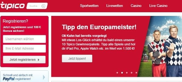 DFB Wetten bei Tipico