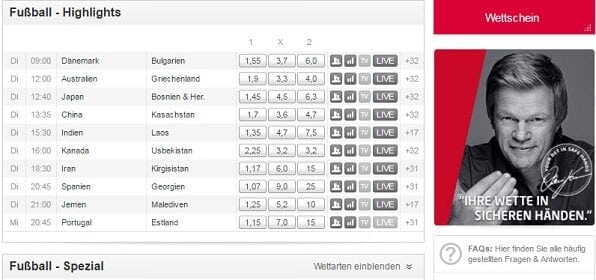 Tipico bietet gigantisches Fußball-Portfolio